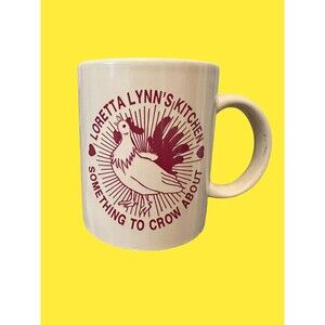 Loretta Lynn's Kitchen Coffee Mug  Rooster Something To Crow About Tennessee EUC